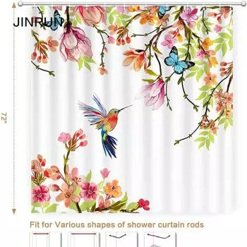 JINRUN утолщенная водонепроницаемая занавеска для ванной комнаты, устойчивая к плесени, занавеска для душа, занавеска для душевой перегородки, занавеска для душа, занавеска для ванной комнаты, бесплатная перфорация 90*180cm