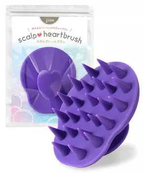 jion Массажная щетка для волос и кожи головы, щетка для волос и кожи головы, силиконовая щетка, подарок, массаж головы, спа-массаж головы и шеи [проверено на наличие формальдегида] (фиолетовый)