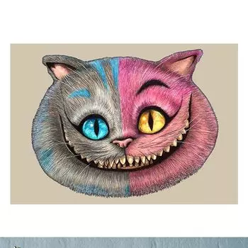 JISHSHAY 5D Алмазная мозаика Искусство Кошка Алмазная картина Алмазная картина Мозаика Бусины Полный тип пасты Бисерное искусство Бисерная живопись 5D Ручная работа Милый Стильный