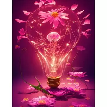 JISHSHAY Diamond Art Квадратные бусины Полная поверхность 40x50 см Цветочная алмазная живопись Полная паста Тип 5D Diamond Art Набор для рукоделия Алмазная живопись Квадрат