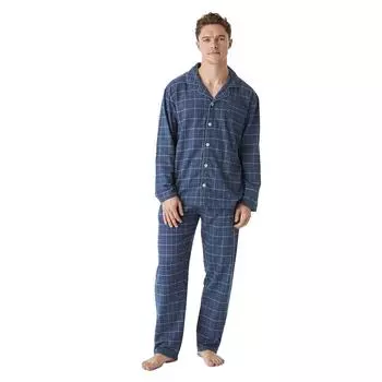 JJB5800 Мужская пижама с длинными рукавами L синий