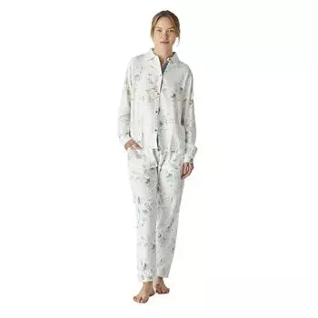 JJBEP1100 Женская пижама-рубашка с длинными рукавами L зелёный