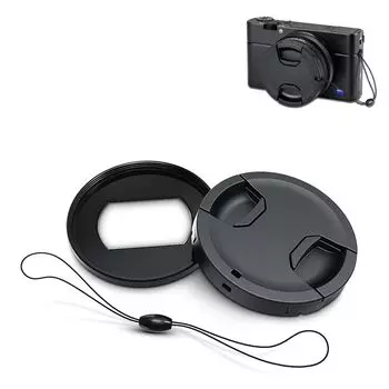 JJC Filter Adapter Compatible with Sony II ZV1 RX100VII RX100VI Canon G5 X Mark II Lens Cap Kit Included ZV-1 ZV-1