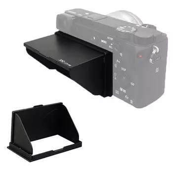 JJC Foldable LCD Hood LCD Screen Sunshield Hood LCD Shade Sun Cover Sun Shade for Outdoor Sony A6600 A6500 A6400 A6300 A6100 A6000 Compatible Sony LCD