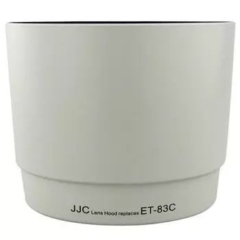 JJC Lens Hood White Canon Compatible EF IS USM Lens Reversible ET-83C 100-400mm F4.5-5.6L