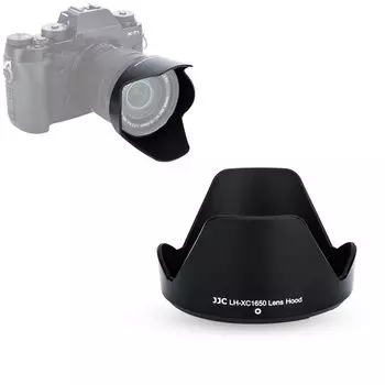 JJC Reversible Lens Hood for Fujifilm XC OIS II Lens Compatible with T20 16-50mm F3.5-5.6 X-T4 X-T200 X-A7 X-Pro3 X-Pro2 X-T3 X-T2 X-T1 X-T30 X- X-T10