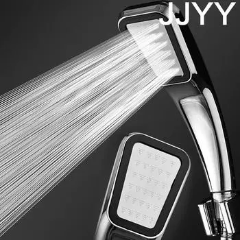 JJYY Handheld Shower Head with Switch High Pressure Water Saving 300 Holes Sprinkler Rainhead Bath Sprayer for Bathroom Shower белый
