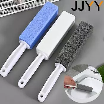 JJYY Щетка для унитаза с ручкой, пемзовый инструмент для чистки унитаза, средство для удаления пятен от жесткой воды, очиститель для крышки унитаза синий