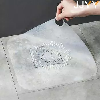 JJYY силиконовый антиблокировочный уловитель для волос, накладка для душа, сливные крышки для пола, сетчатый фильтр для раковины, фильтр для ванной комнаты и кухни белый