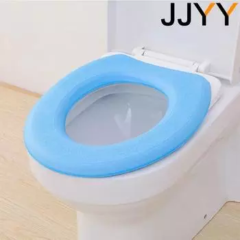 JJYY Waterproof Toilet Seat Cover Soft Washable Bathroom Toilet Cushion O-shaped Toilet Seat Toilet Toilet Lid Accessories фиолетовый