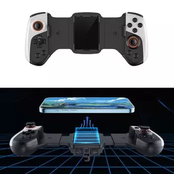 JK02 Беспроводной Bluetooth-совместимый геймпад для телефона ПК Охлаждающие телескопические игровые контроллеры Джойстики с 2 Холлами