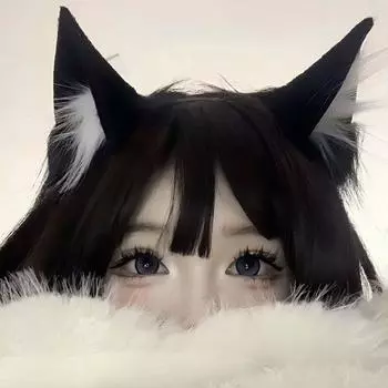 Jk Cat Ears Headband Animals Plush Hair Band Funny Cosplay Headwear Makeup