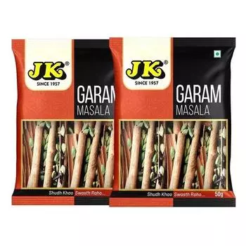 JK Garam Masala Whole | Смесь цельных специй премиум-класса | Настоящая индийская гарам масала для приготовления пищи | Sabut Khada Masala | Sabut 50 г (Упаковка из 2 шт.)