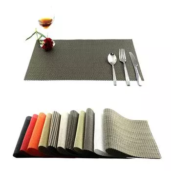JK Home 4 шт./лот, модный современный ПВХ обеденный стол, подставка для столовых приборов в европейском стиле, кухонный инструмент, посуда, коврик, подставка для кофе, чая, коврик для столовых приборов белый