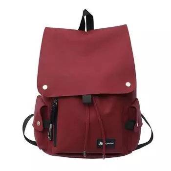 JK Korean Style New Flip Computer Schoolbag Men s Large Capacity Campus High School Student Men s and Women s Casual Student Backpack Fashion Red