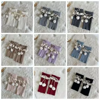 JK Lolita гетры женские зимние гофрированные удобные трикотажные гетры эластичные розовый