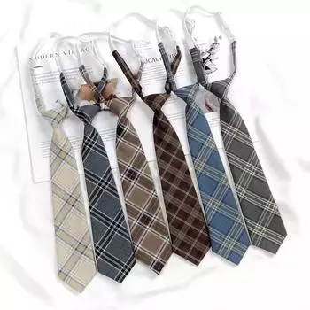 Jk маленький галстук женский колледж стиль коричневый ретро японская униформа рубашка галстук-бабочка студентка не нужно носить галстук