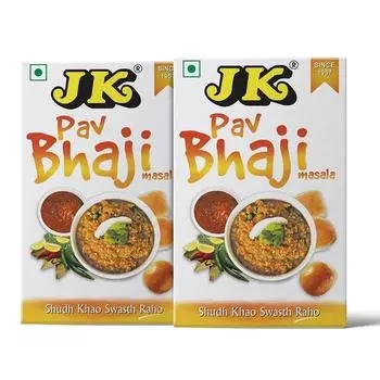 JK Pav Bhaji Masala | Настоящая индийская смесь специй для ароматного Pav Bhaji, 100 г (Упаковка из 2 шт.)