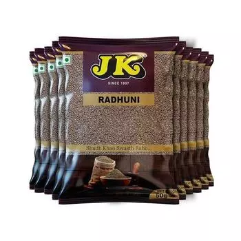 JK Radhuni Pouch | Дикий сельдерей | Семена индийских специй | Специальная бенгальская масала | 50 г X 10 (Упаковка из 10 шт.)