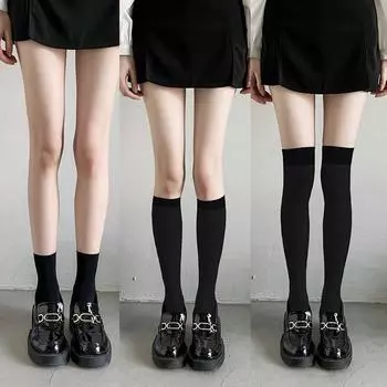 Jk Socks Женские носки до середины бедра, тонкие чулки до колена S