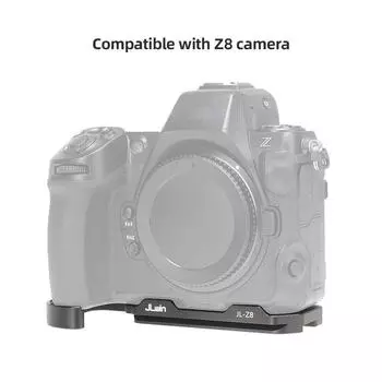 JLwin JL-Z8 Металлическая удлинительная опорная пластина для камеры, монтажный кронштейн из алюминиевого сплава с гнездом для пластины Arca QR чёрный