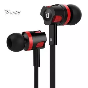 JM26 Плоский кабель 3,5 мм с разъемом-вкладышем Басовые стерео спортивные проводные наушники Гарнитуры