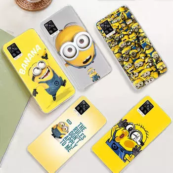JM29 Я люблю Minion Прозрачный чехол для Samsung A04 A14 A23 M33 M53 Realme 10 9 C35 C55 VIVO Y02 X80 Infinix Hot 30 Note 11 Tecno Spark 8P Pro Samsung A14 5G капри