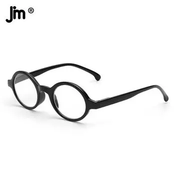 JM Round Reading Glasses Spring Hinge Readers Men Women Glasses for Reading +150