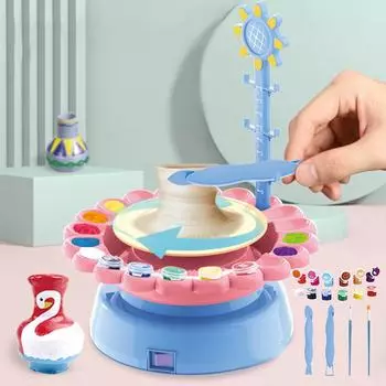 JM Shop DIY Handmade Creative Soft Slime Электрический гончарный круг Art Craft Kit Machine 15ml