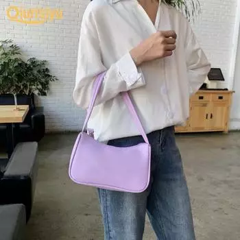 JM Shop Дизайн на молнии Женская сумка на слинге под мышками белый