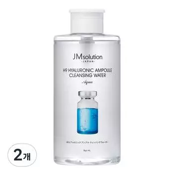 JM Solution H9 Hyaluronic Ampoule Cleansing Water Aqua, 850ml, 2 units