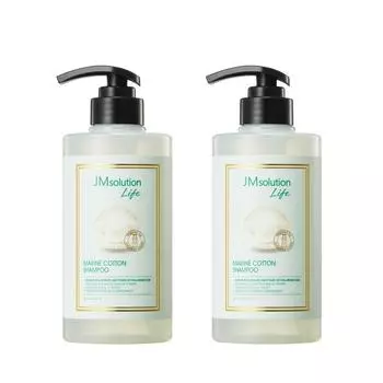 JM Solution Life Marine Cotton Shampoo Cotton Fragrance, 500ml, 2 units