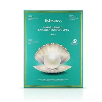 JM Solution Marine Luminous Pearl Deep Moisture 3 Step Mask - Набор из 10