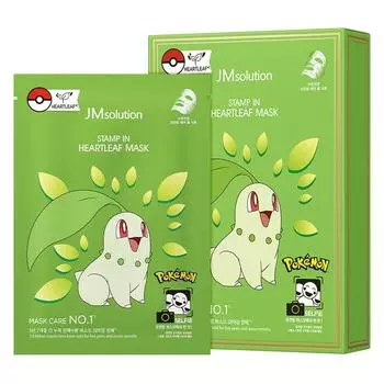 JM Solution Pokemon Stamp в маске Houttuynia cordata, упаковка 30 мл, 10 шт., 1 шт.