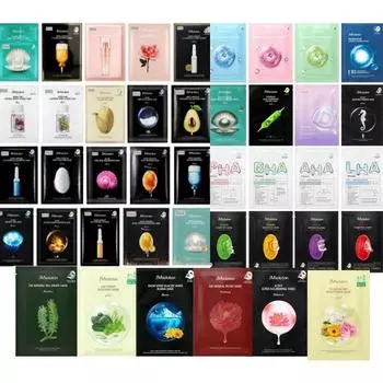 JM Solution Skincare Mask Sheets SET 10 шт, 20 шт, KBeauty, корейский уход за кожей, увлажнение, корейская косметика, образец 10pcs random mask sheets