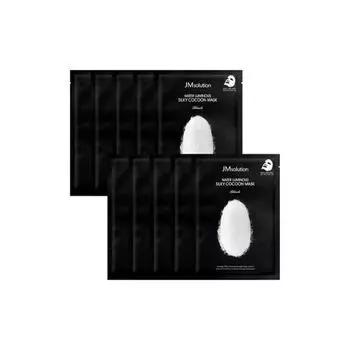 JM Solution Water Luminous Silky Cocoon Mask, черная, 10 листов