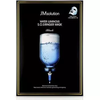 JM Solution Water Luminous SOS Ringer Mask Черный, 10 шт, 1 шт Популярная корейская косметика