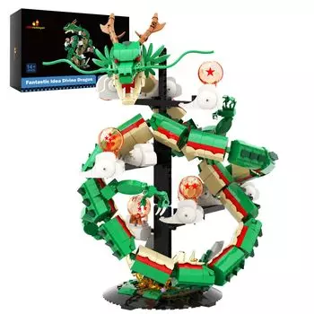 JMBricklayer Dragon Building Blocks Set with Lights 70134 Взрослые строительные игрушки Крутой дракон Дракон Демонстрация животных Коллекция динозавров Строительство