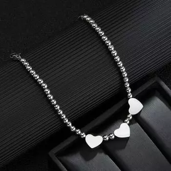 JMJM Love браслет со стальным шариком для девочек, универсальные модные женские аксессуары, браслеты, ювелирные изделия A серебряный