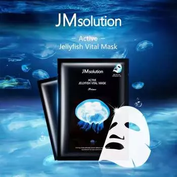 JMSOLUTION ACTIVE JELLYFISH VITAL MASK, Увлажнение, Kbeauty, Корейская косметика, образец