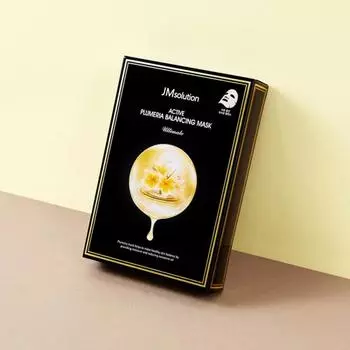 JMSOLUTION ACTIVE PLUMERIA BALANCING MASK ULTIMATE, Увлажнение, Kbeauty, Корейская косметика, образец