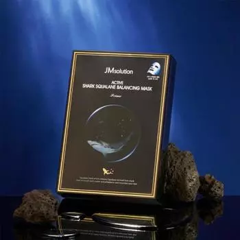 JMSOLUTION ACTIVE SHARK SQUALANE BALANCING MASK PRIME, Увлажнение, Kbeauty, Корейская косметика, образец