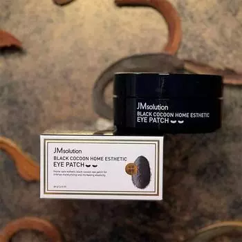 JMSOLUTION BLACK COCOON HOME ESTHETIC EYE PATCH, Увлажнение, Kbeauty, Корейская косметика, образец