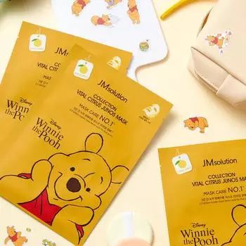 JMSOLUTION КОЛЛЕКЦИЯ VITAL CITRUS JUNOS MASK, Увлажнение, Kbeauty, Корейская косметика, образец