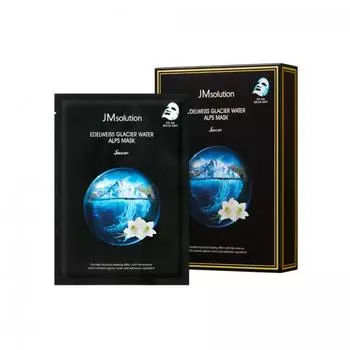 JMSOLUTION EDELWEISS GLACIER WATER ALPS MASK SNOW, Увлажнение, Kbeauty, Корейская косметика, образец