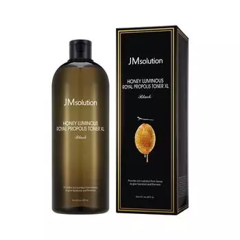 JMSOLUTION HONEY LUMINOUS ROYAL PROPOLIS TONER XL Черный, Увлажнение, Kbeauty, Корейская косметика, образец