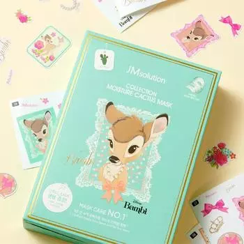 JMSOLUTION КОЛЛЕКЦИЯ MOISTURE CACTUS MASK, Увлажнение, Kbeauty, Корейская косметика, образец