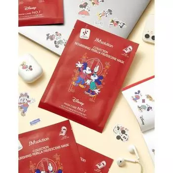 JMSOLUTION КОЛЛЕКЦИЯ ПИТАТЕЛЬНАЯ МАСКА PERILLA FRUTESCENS, Увлажнение, Kbeauty, Корейская косметика, образец