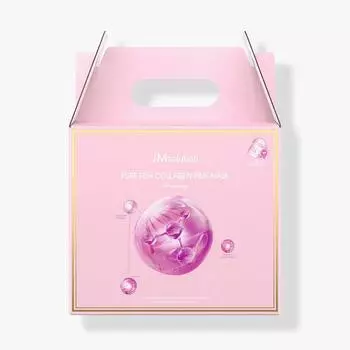 JMSOLUTION МАСКА ИЗ ЧИСТОГО РЫБНОГО КОЛЛАГЕНА УКРЕПЛЯЮЩАЯ #РОЗОВАЯ #СИНАЯ #ЗЕЛЕНАЯ, Увлажнение, Kbeauty, Корейская косметика, образец PINK