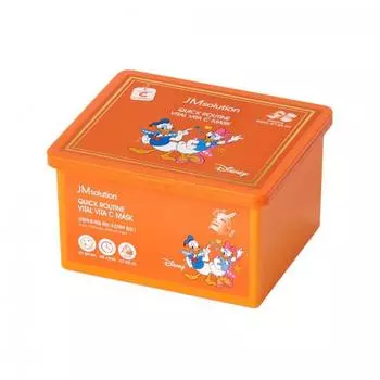 JMSOLUTION QUICK ROUTINE VITAL VITA C MASK, Увлажнение, Kbeauty, Корейская косметика, образец